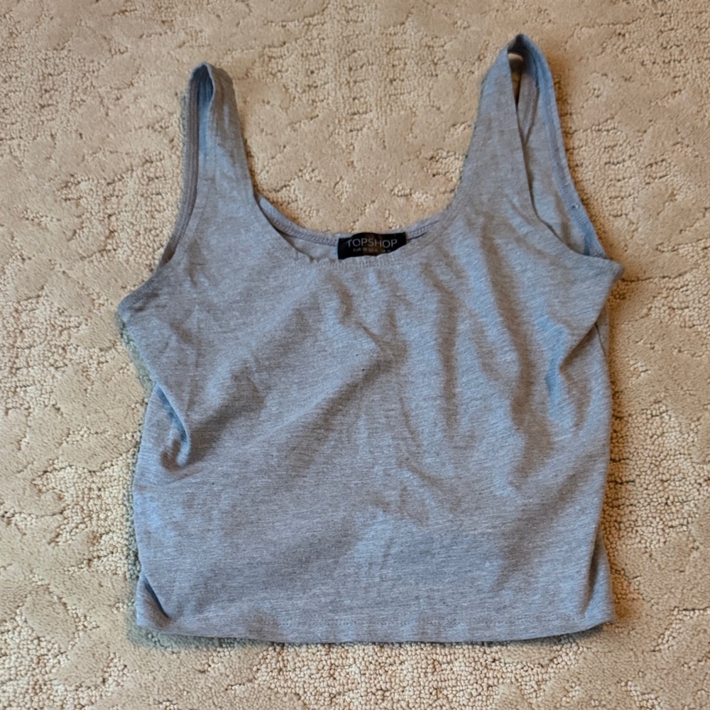 Topshop Light Gray Tank Top